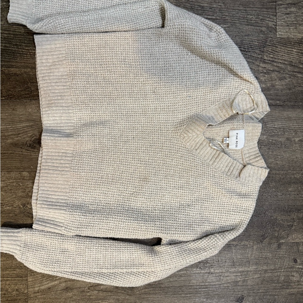 Zara Cream Knit Sweater